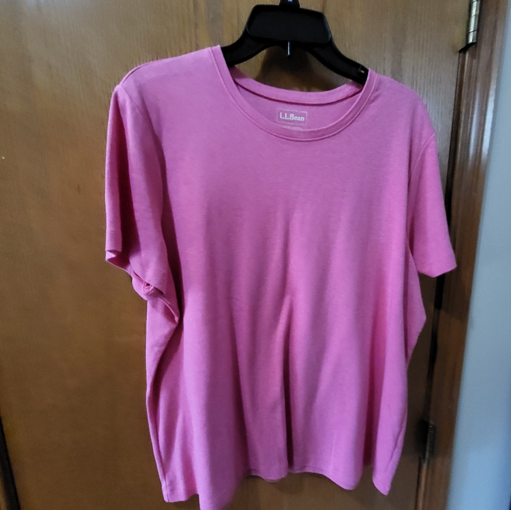L.L. Bean Vibrant Pink Tee